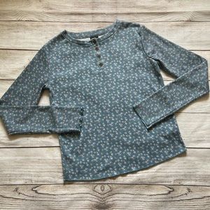 Art Class Floral Waffle Knit Shirt Girls Xtra Large 14/16